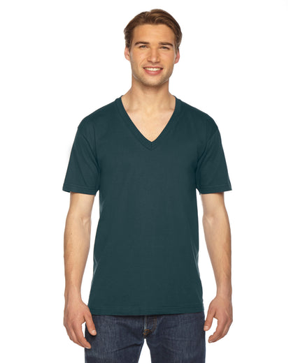 Unisex Fine Jersey Short-Sleeve V-Neck T-Shirt - Forest