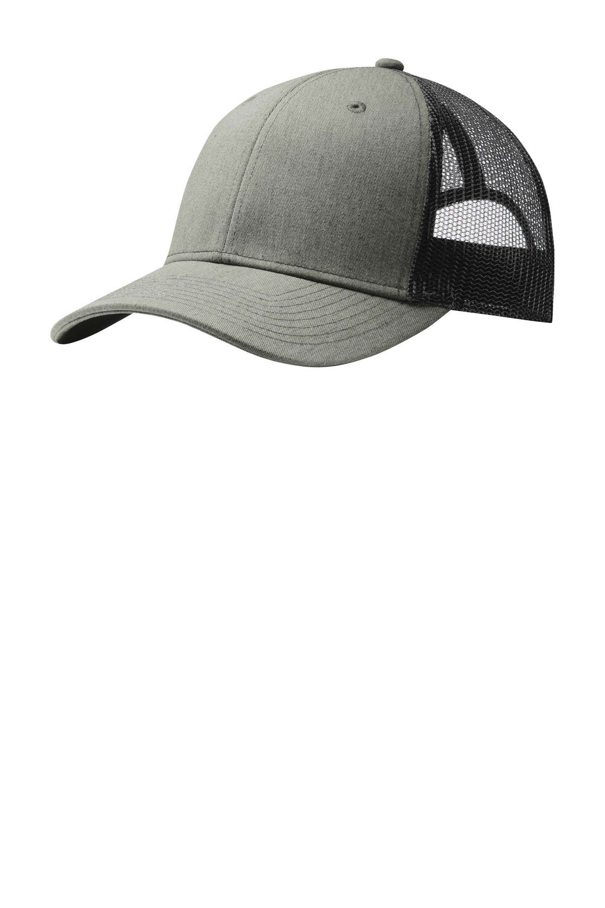 Snapback Trucker Cap - Heather Gray / Black