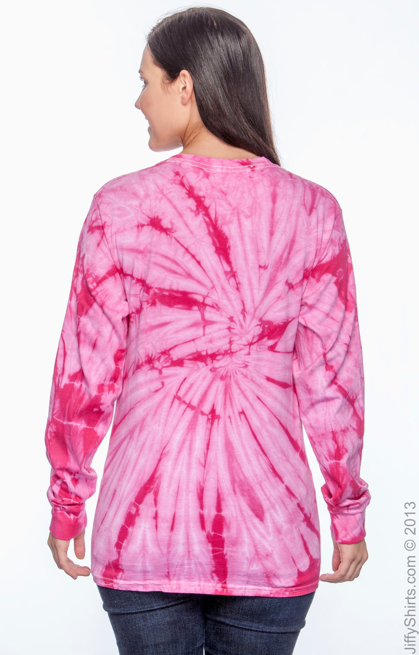 Unisex 100% Cotton Long-Sleeve T-Shirt - Spider Pink