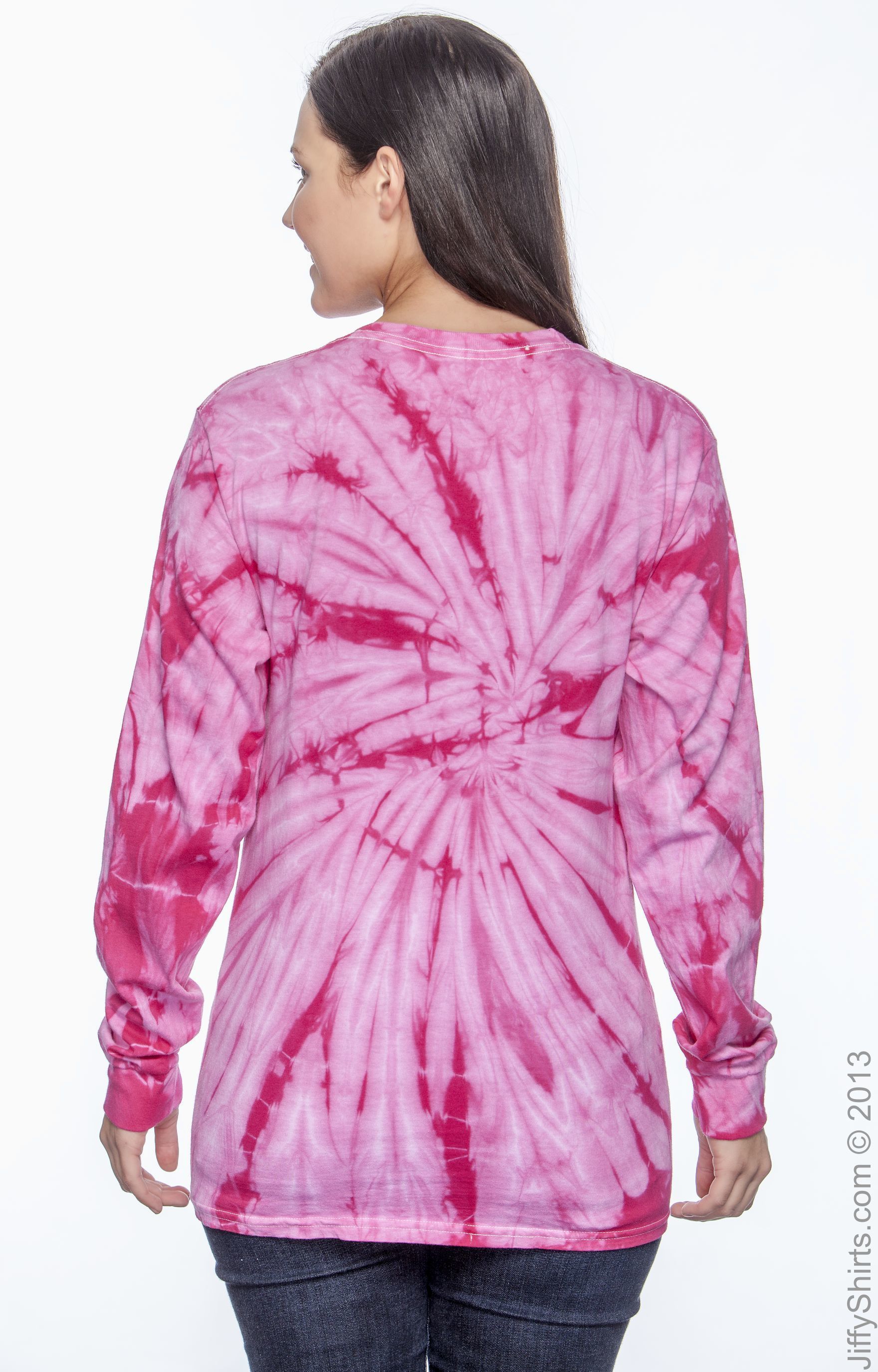 Unisex 100% Cotton Long-Sleeve T-Shirt - Spider Pink