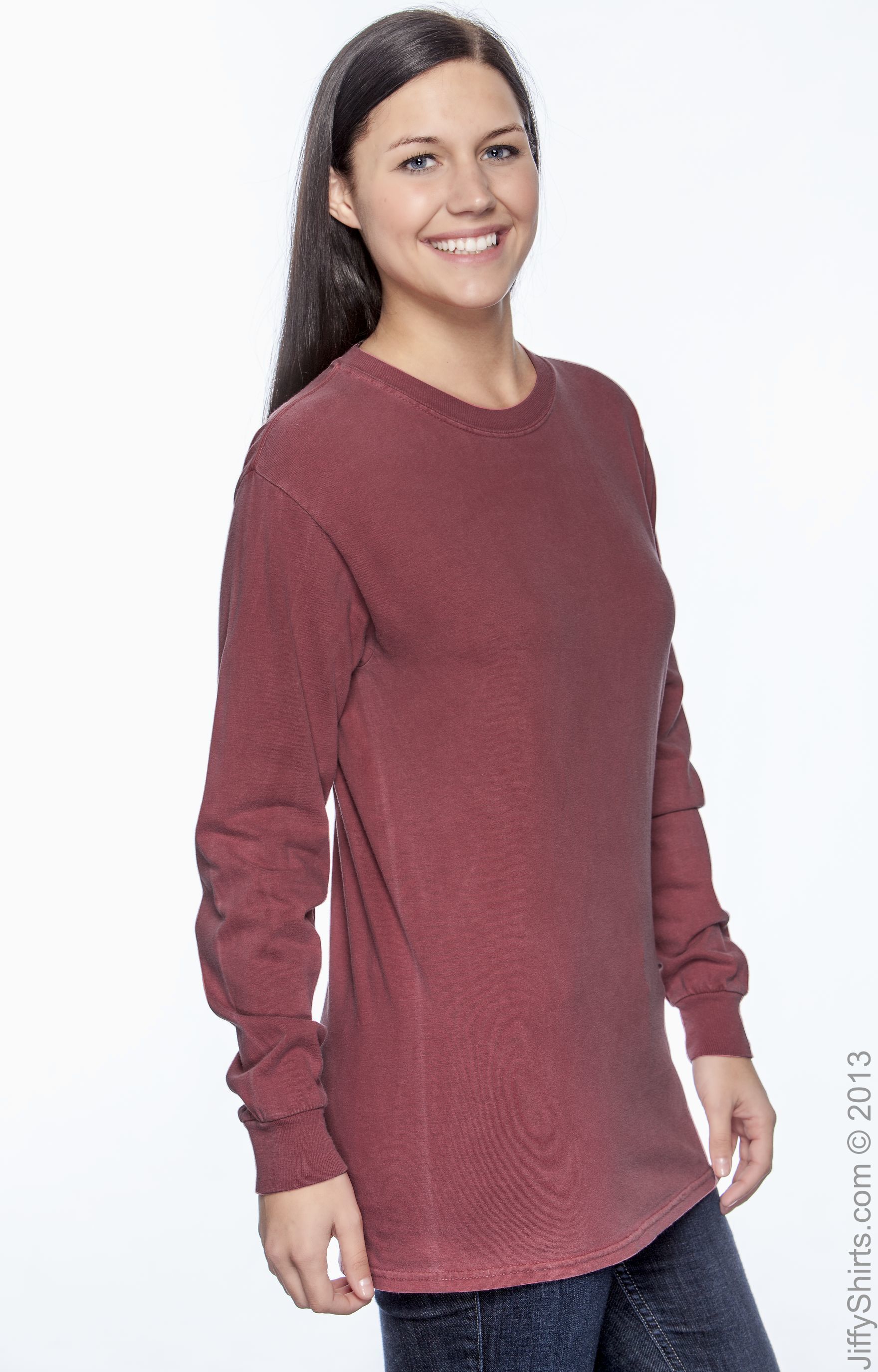 Unisex Heavyweight RS Long-Sleeve T-Shirt - Crimson