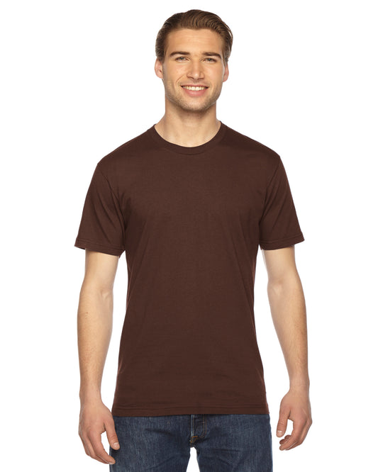 Unisex Fine Jersey Short-Sleeve T-Shirt - Brown