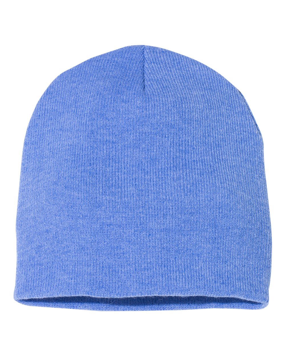 8" Knit Beanie - Heather Royal