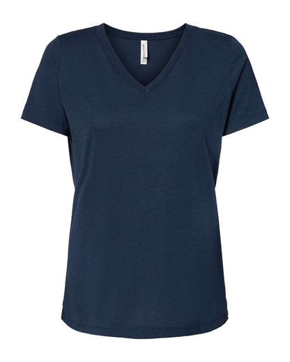 Women's Relaxed Jersey V-Neck T-Shirt - Solid Navy Triblend
