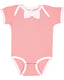 Rabbit Skins 4407RA - Infant Baby Rib Bow Tie Bodysuit - Mauvelous / Blrna