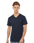 Unisex Poly-Rich V-Neck Tee - Navy