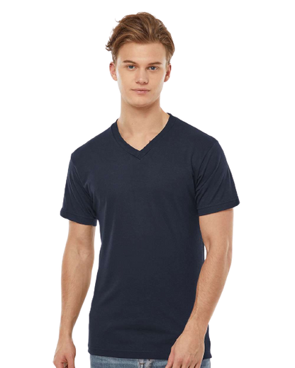 Unisex Poly-Rich V-Neck Tee - Navy