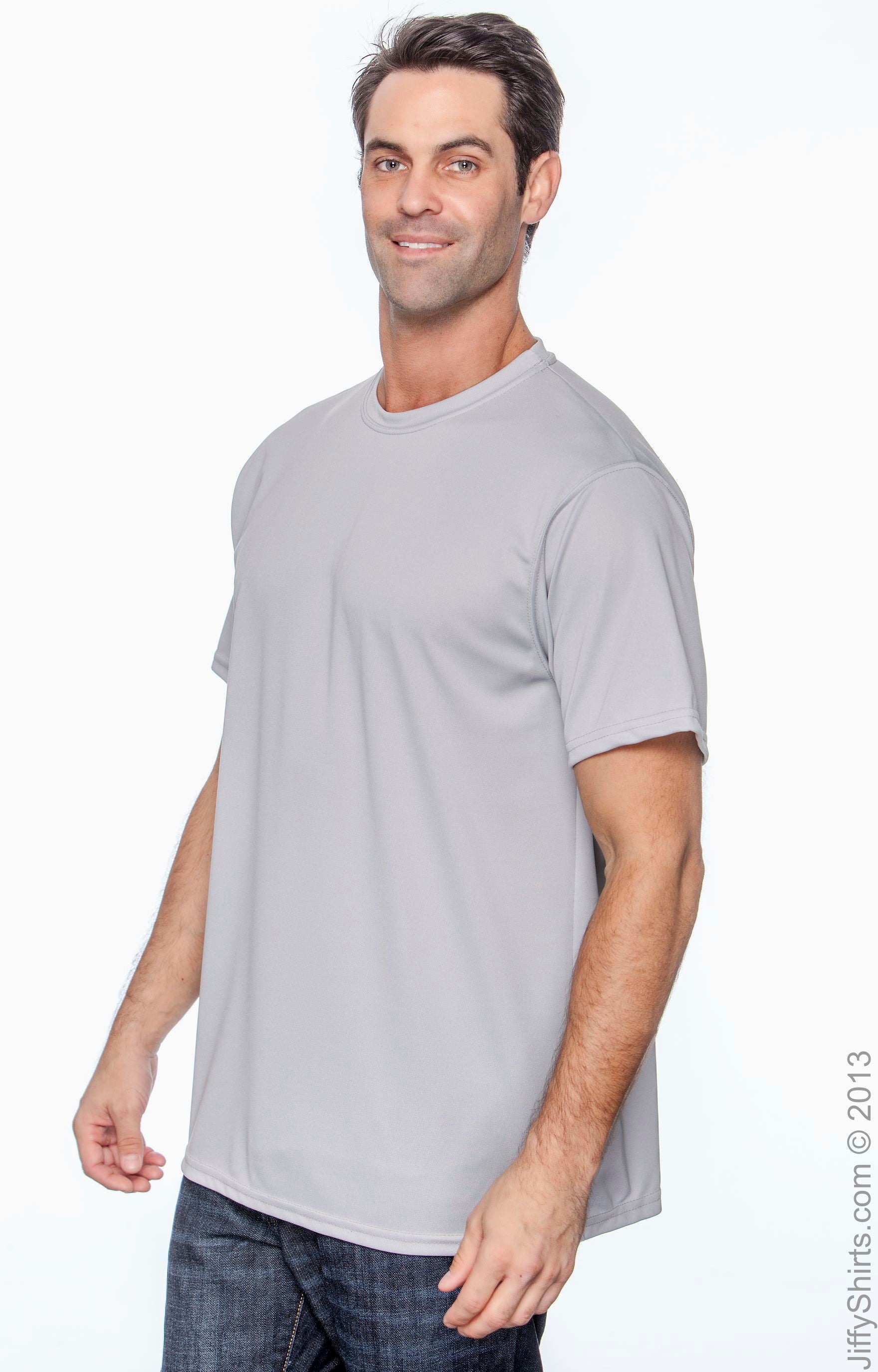 Unisex Wicking T-Shirt - Silver Gray