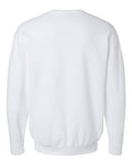 Unisex Lighweight Cotton Crewneck Sweatshirt - White