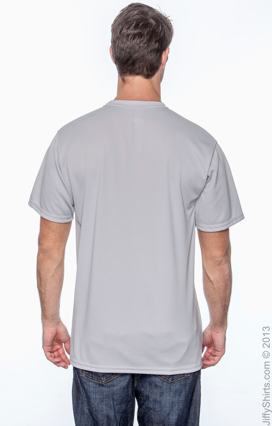 Unisex Wicking T-Shirt - Silver Gray
