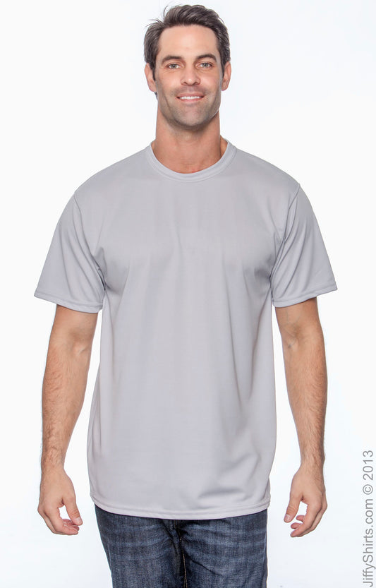Unisex Wicking T-Shirt - Silver Gray