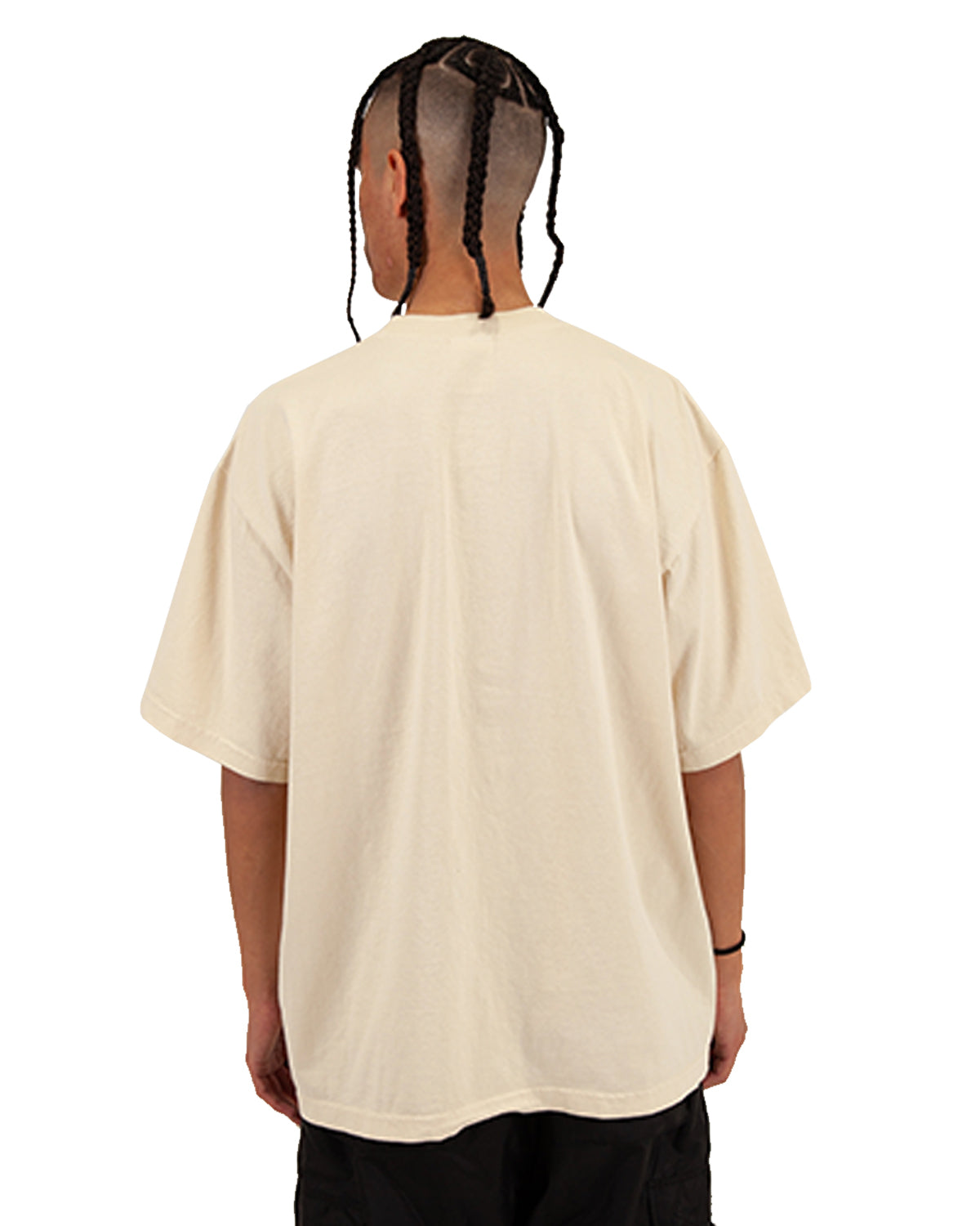 Garment-Dyed Crewneck T-Shirt - Cream