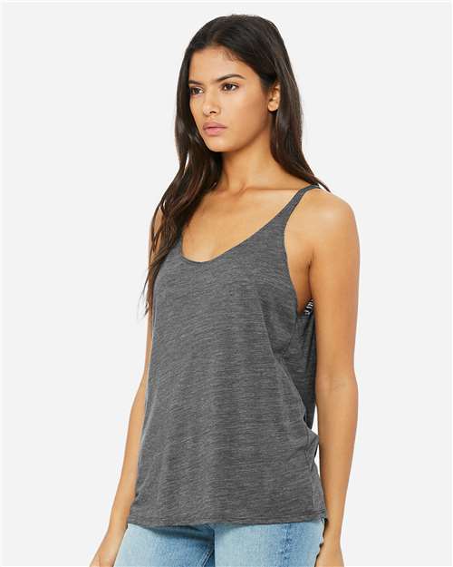 BELLA + CANVAS 8838 Asphalt Slub — on model side