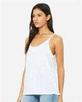 BELLA + CANVAS 8838 White Slub — on model side