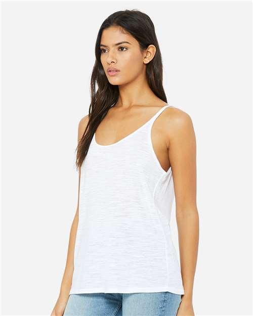 BELLA + CANVAS 8838 White Slub — on model side