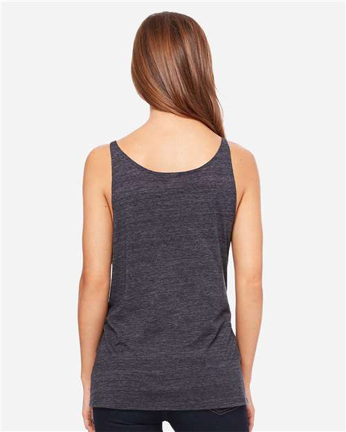 BELLA + CANVAS 8838 Charcoal Black Slub — on model back