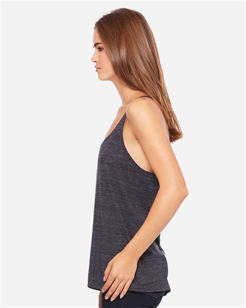 BELLA + CANVAS 8838 Charcoal Black Slub — on model side