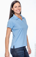 Women's Double Mesh Polo - Light Blue