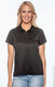 Harriton M315W - Women's Polytech Polo - Black
