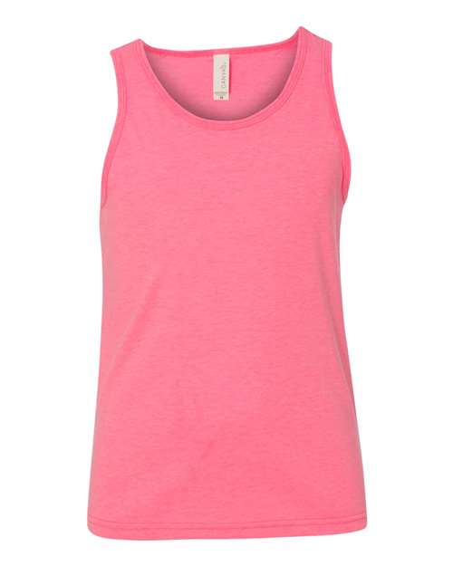 BELLA + CANVAS 3480Y Neon Pink — front