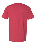 BELLA + CANVAS 3021 Heather Red/ Deep Heather — back
