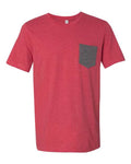 BELLA + CANVAS 3021 Heather Red/ Deep Heather — front