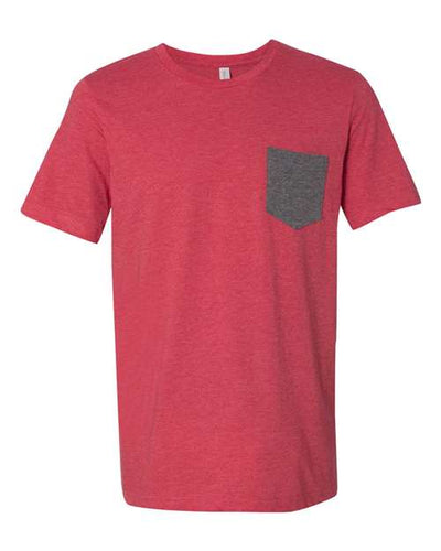 BELLA + CANVAS 3021 Heather Red/ Deep Heather — front