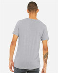 BELLA + CANVAS 3415 Athletic Grey Triblend — on model back