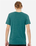 BELLA + CANVAS 3415 Teal Triblend — on model back