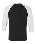 BELLA + CANVAS 3200 Black/ White — back