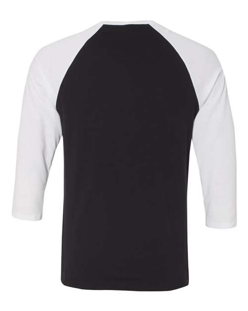 BELLA + CANVAS 3200 Black/ White — back