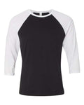 BELLA + CANVAS 3200 Black/ White — front
