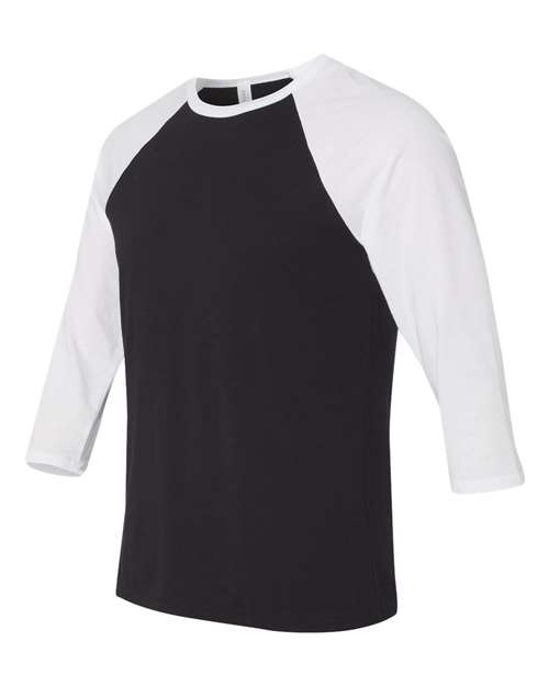 BELLA + CANVAS 3200 Black/ White — side