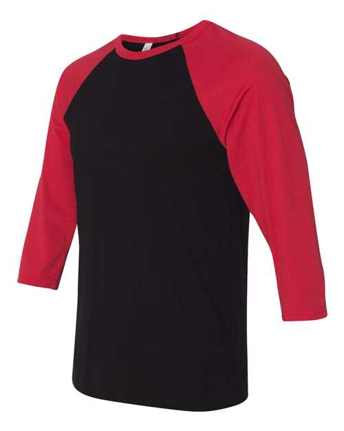 BELLA + CANVAS 3200 Black/ Red — side