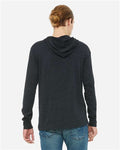BELLA + CANVAS 3512 Charcoal Black Triblend — on model back