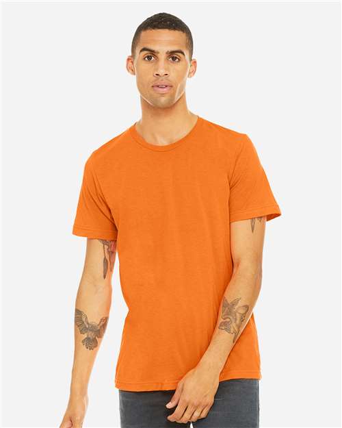 BELLA + CANVAS 3650 Neon Orange — on model front