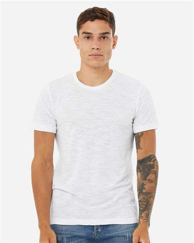 BELLA + CANVAS 3650 White Slub — on model front