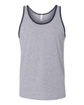 BELLA + CANVAS 3480 Athletic Heather/ Navy — front