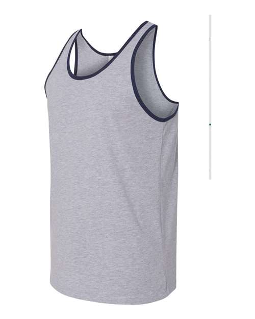 BELLA + CANVAS 3480 Athletic Heather/ Navy — side