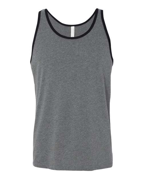 BELLA + CANVAS 3480 Deep Heather/ Black — front