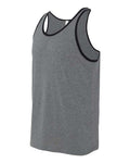 BELLA + CANVAS 3480 Deep Heather/ Black — side