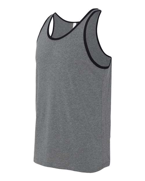 BELLA + CANVAS 3480 Deep Heather/ Black — side