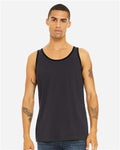 BELLA + CANVAS 3480 Dark Grey/ Black — on model front