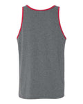 BELLA + CANVAS 3480 Deep Heather/ Red — back