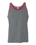 BELLA + CANVAS 3480 Deep Heather/ Red — front