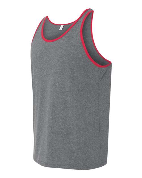 BELLA + CANVAS 3480 Deep Heather/ Red — side