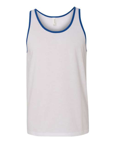 BELLA + CANVAS 3480 White/ True Royal — front