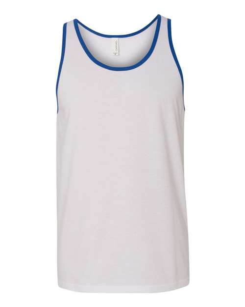 BELLA + CANVAS 3480 White/ True Royal — front