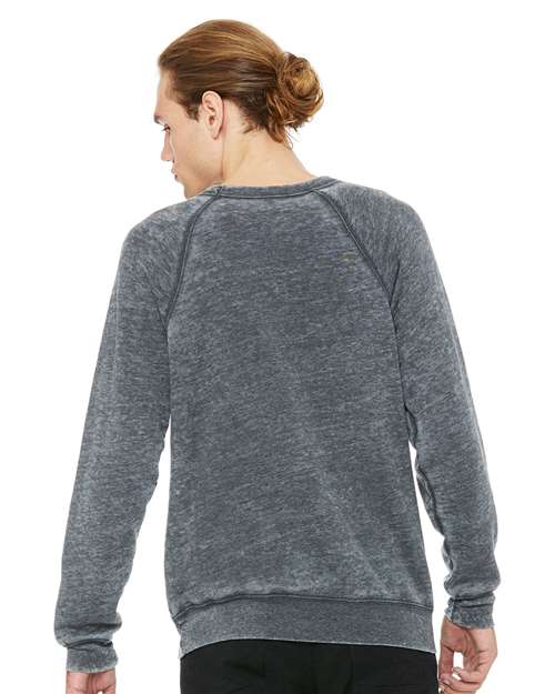 BELLA + CANVAS 3901 Grey Acid Wash — on model back