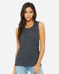 BELLA + CANVAS 8803 Charcoal Black Slub — on model front